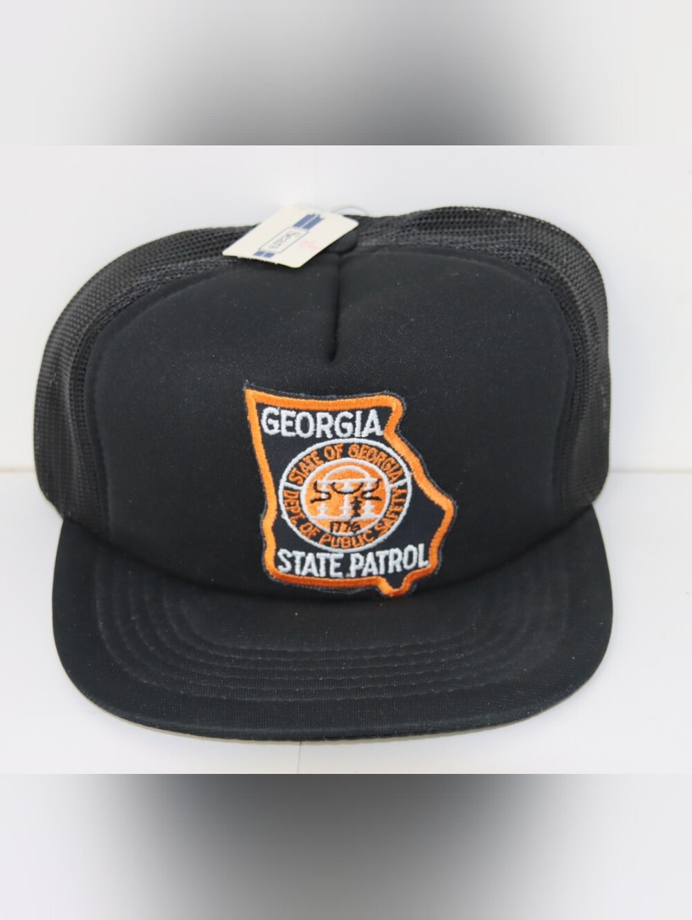 Sears Black Mesh-Back Trucker Hat (Georgia State Patrol)